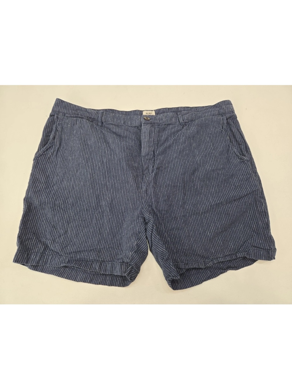 Flint and Tinder Cotton Linen Short Stripe 7" Size 42 Mens
